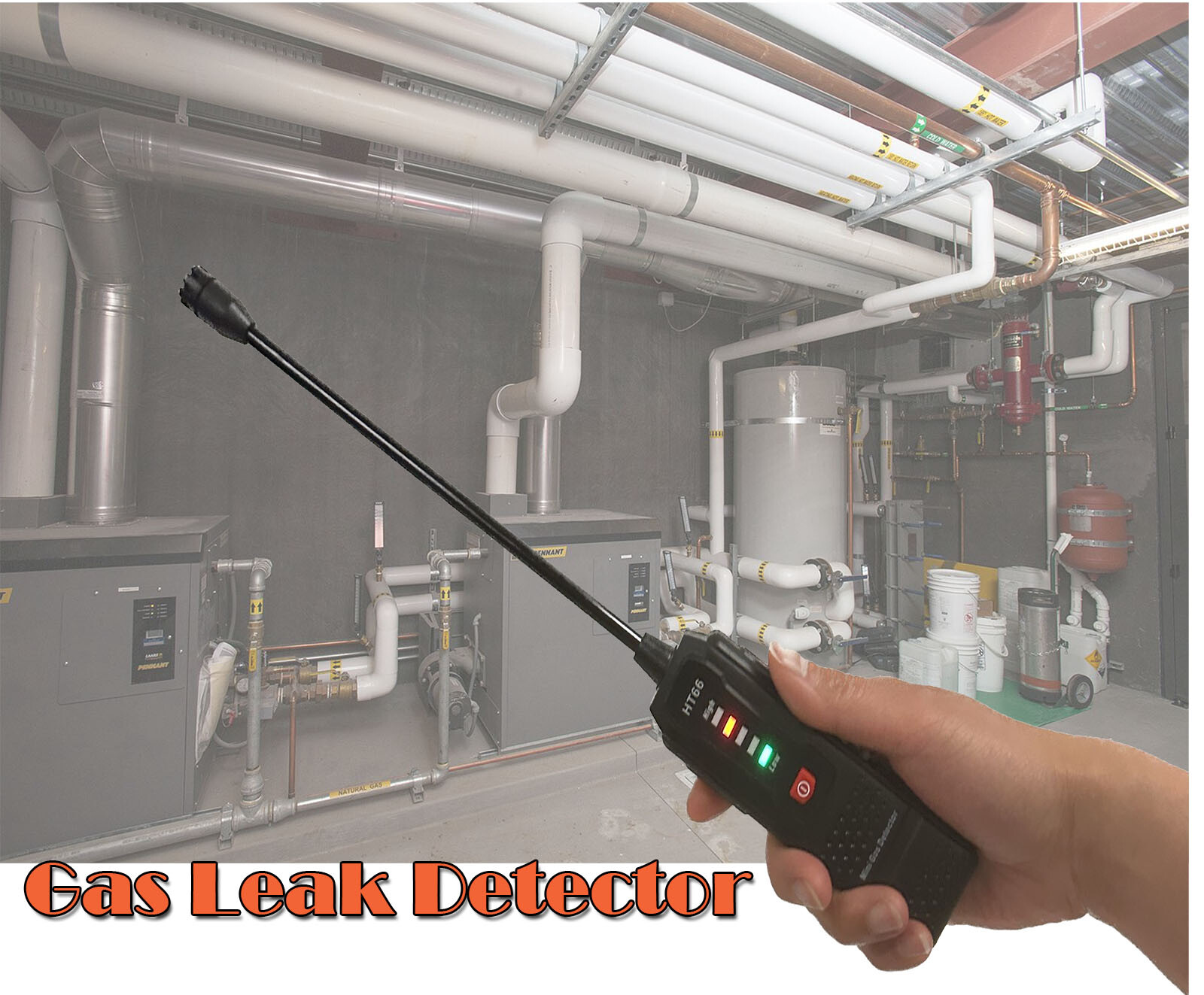 Handheld Combustible Gas Leak Detector Sniffer Methane LPG LNG Sewer Gas Tester