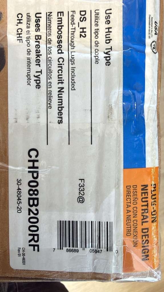 EATON CH 200 Amp 16-Circuit Outdoor Main Breaker Plug-On Neutral Load Center