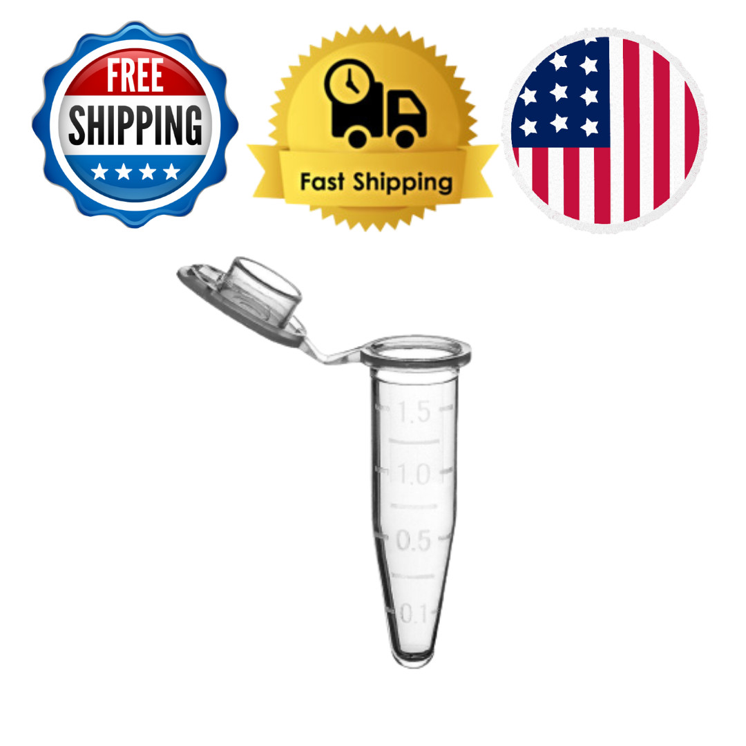 1.5mL, 5mL Microcentrifuge Tube Conical Lock Cap Dnase/Rnase Free