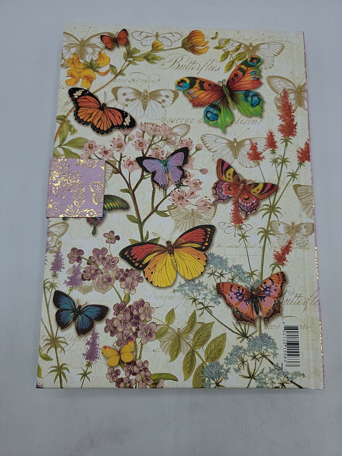 Punch Studio Butterflies Paradise Purple Flower Brooch Closure 15583
