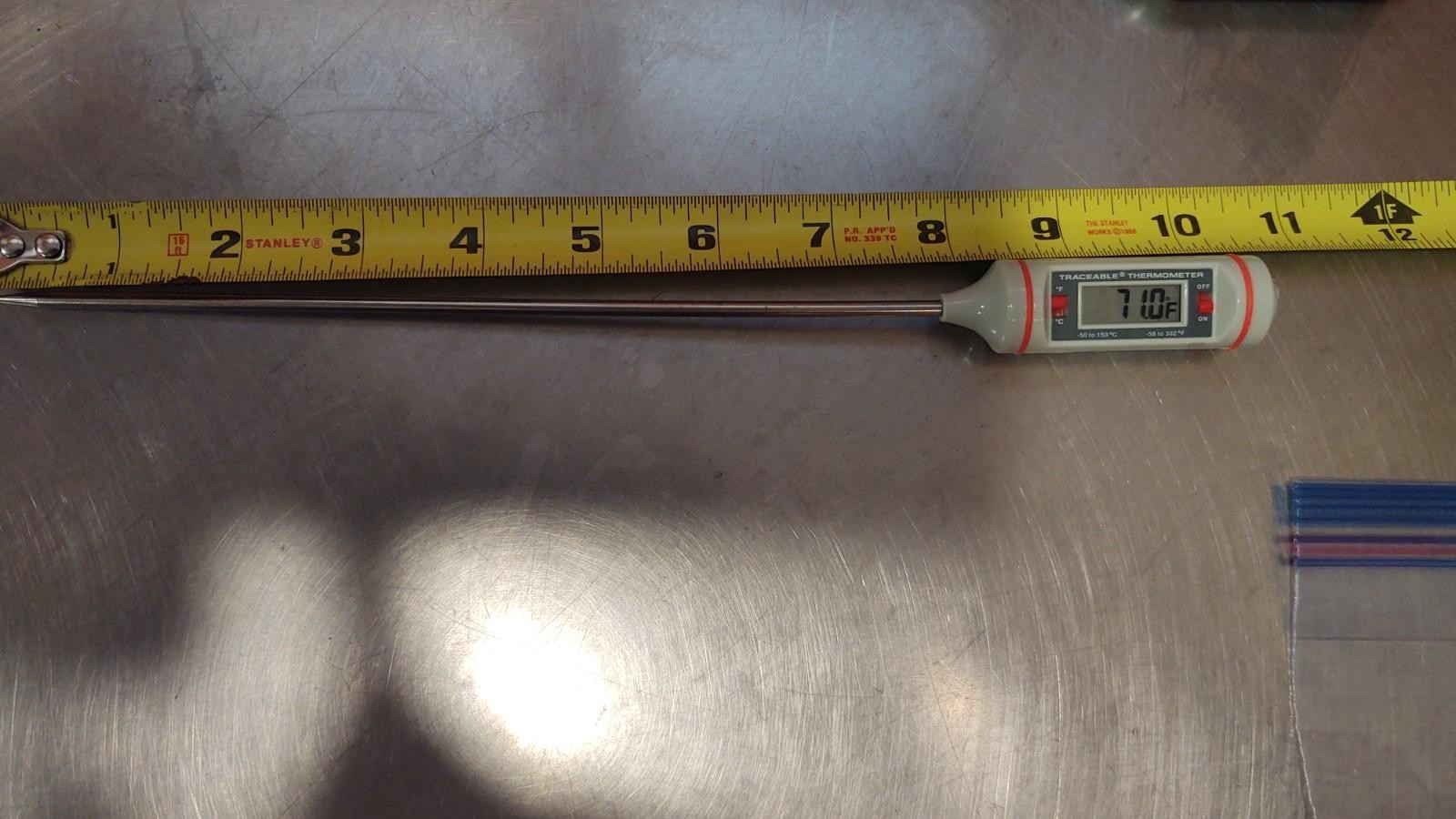 5 – Traceable Long Stem Thermometer -58 to 302°F -50 to 150°C 8″ Stem