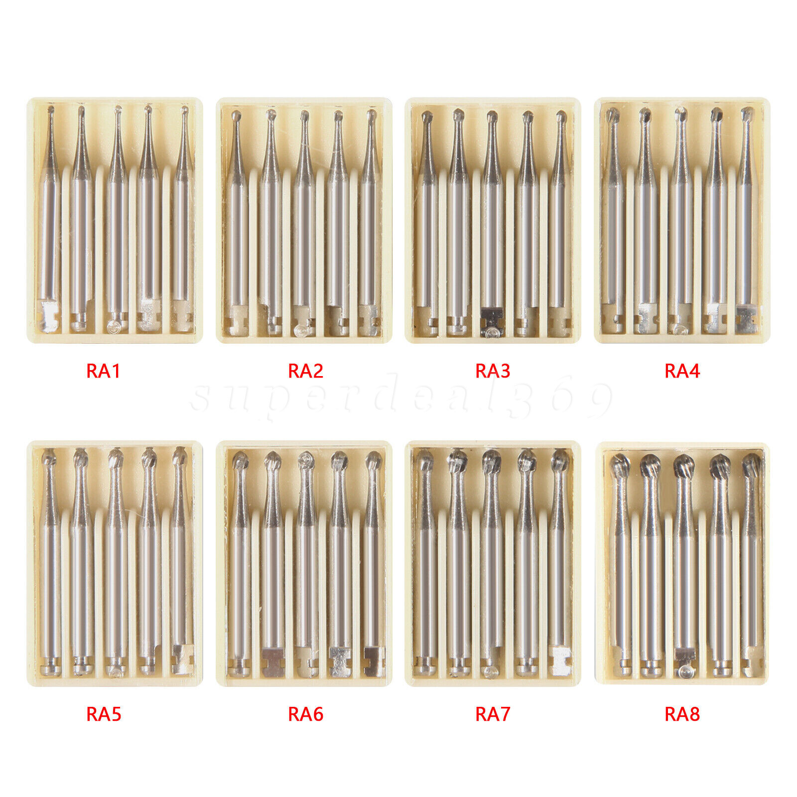 Dental Round Carbide Bur for Slow Speed Latch Type Handpiece RA 1# – 8# Burs