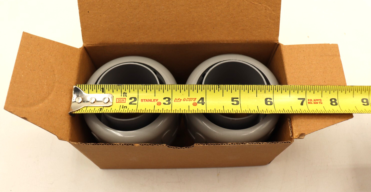2-Inch Nylon Liquid Tight Straight Connector, NMLT1200, New Box of Two