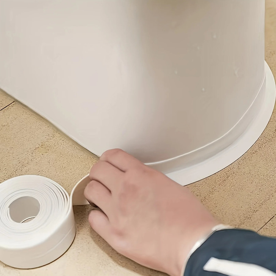 1pc 3.2M Waterproof Self-Adhesive Caulk Tape for Kitchen & Bathroom – NEW