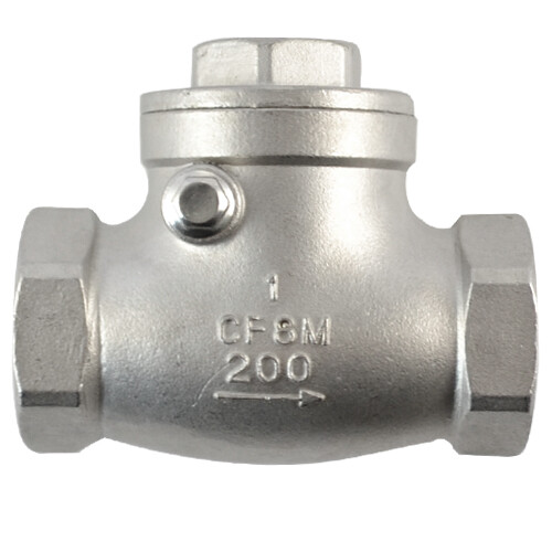 1 inch Swing one-way Check Valve Stainless Steel NPT Threaded 200PSI CF8M