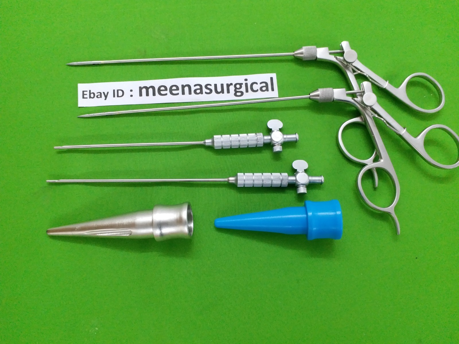 6pc Laparoscopic Port Closure & Verees Needle Endoscopy Surgical Instruments