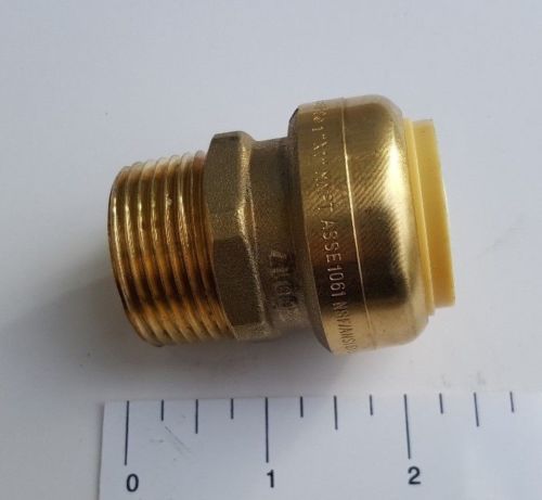 100 PCS. 1″ PUSH FIT X 1″ MNPT MALE THREADED ADAPTER (LEAD FREE)