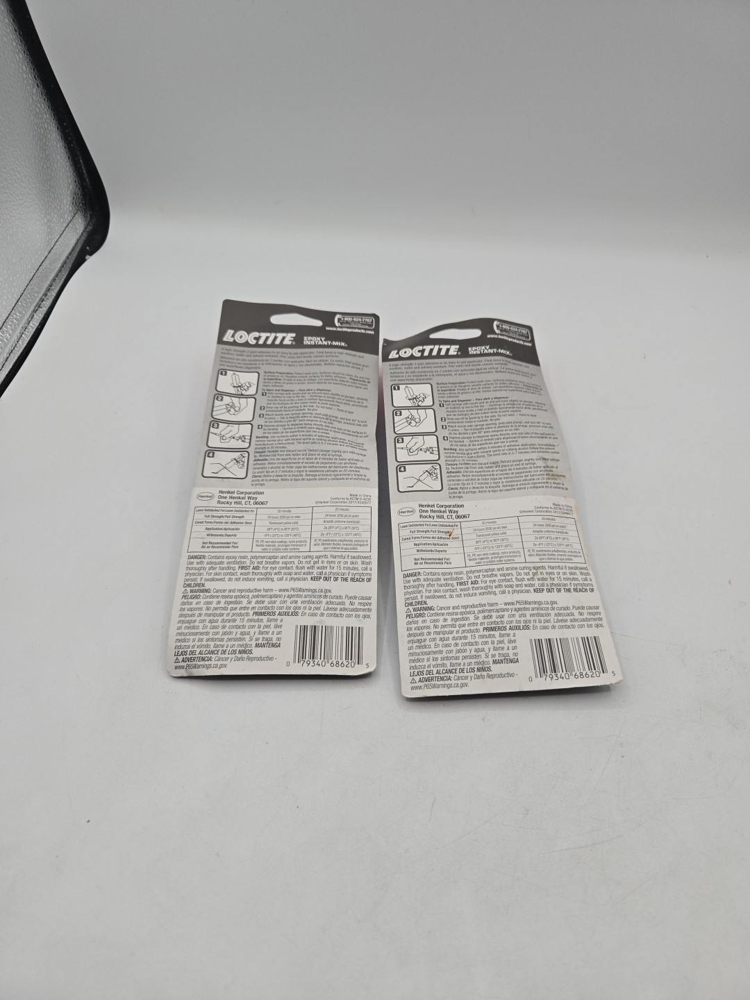Loctite 1365868 2 Part Epoxy Instant Mix 5 Minute Syringe Adhesive Pack of 2