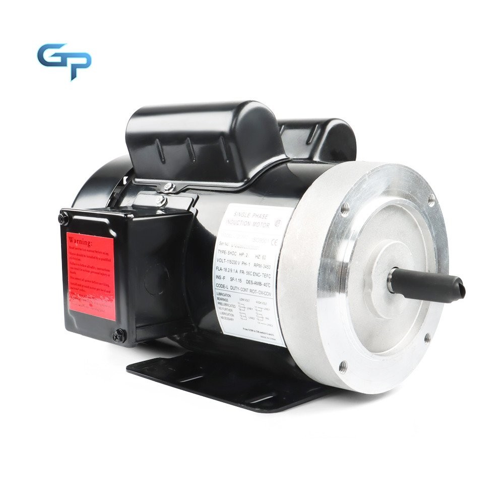 Purpose Single Phase Motor 56C Frame 115V/230V 2 HP Electric Motor 3450 RPM 60HZ