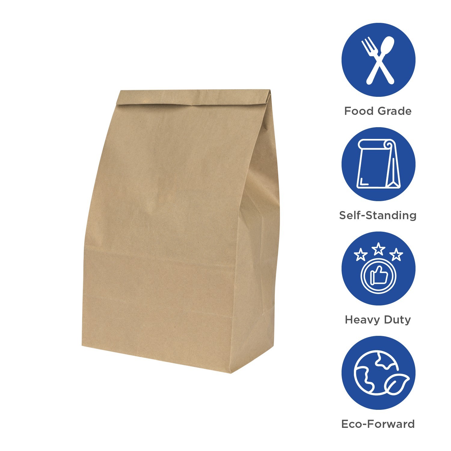 Karat 4lb Paper Bag – Kraft – 2,000 ct, FP-SOS04K