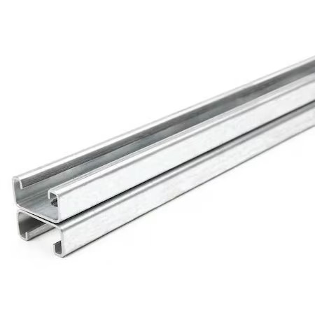 Zoro Select Fs-501Ss Pg 60.00 Back To Back Strut, Slotted, Steel, Galvanized,,