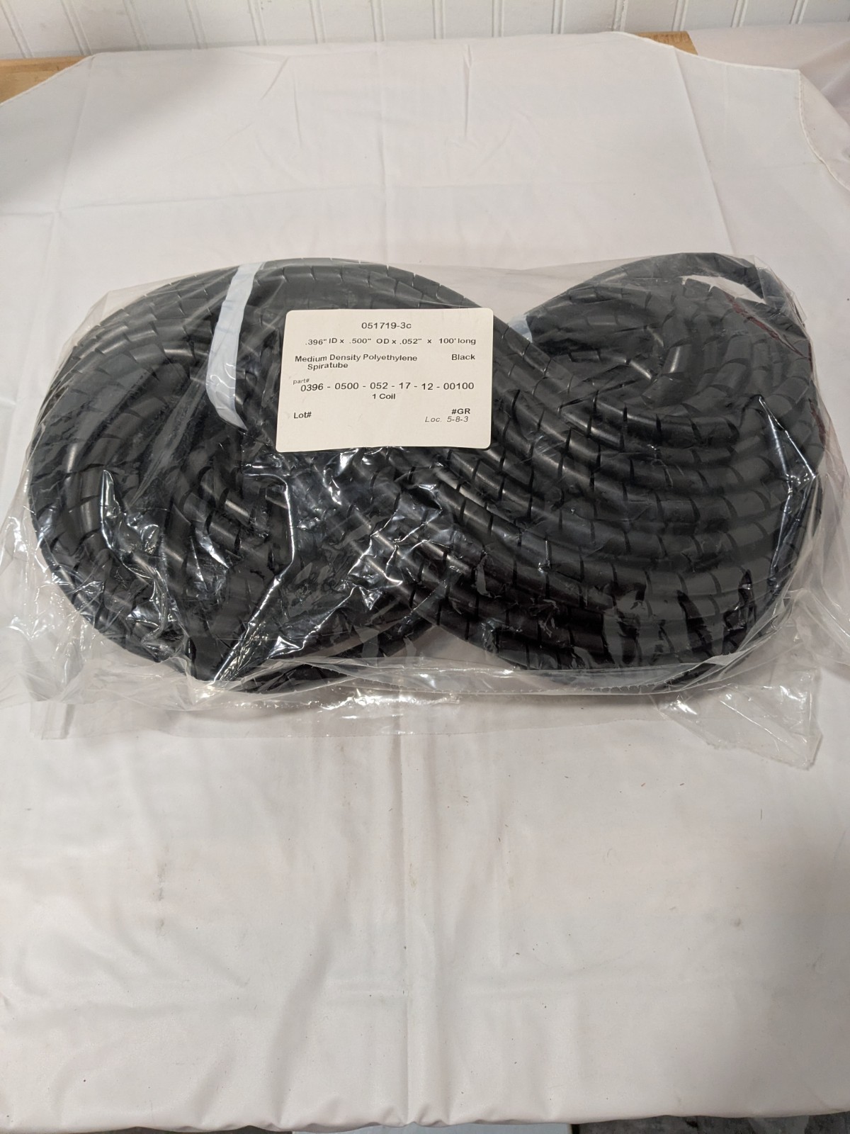 0.396″ ID, Black MDPE Wire & Hose Harness Cable Sleeve, 100′ Long 17005