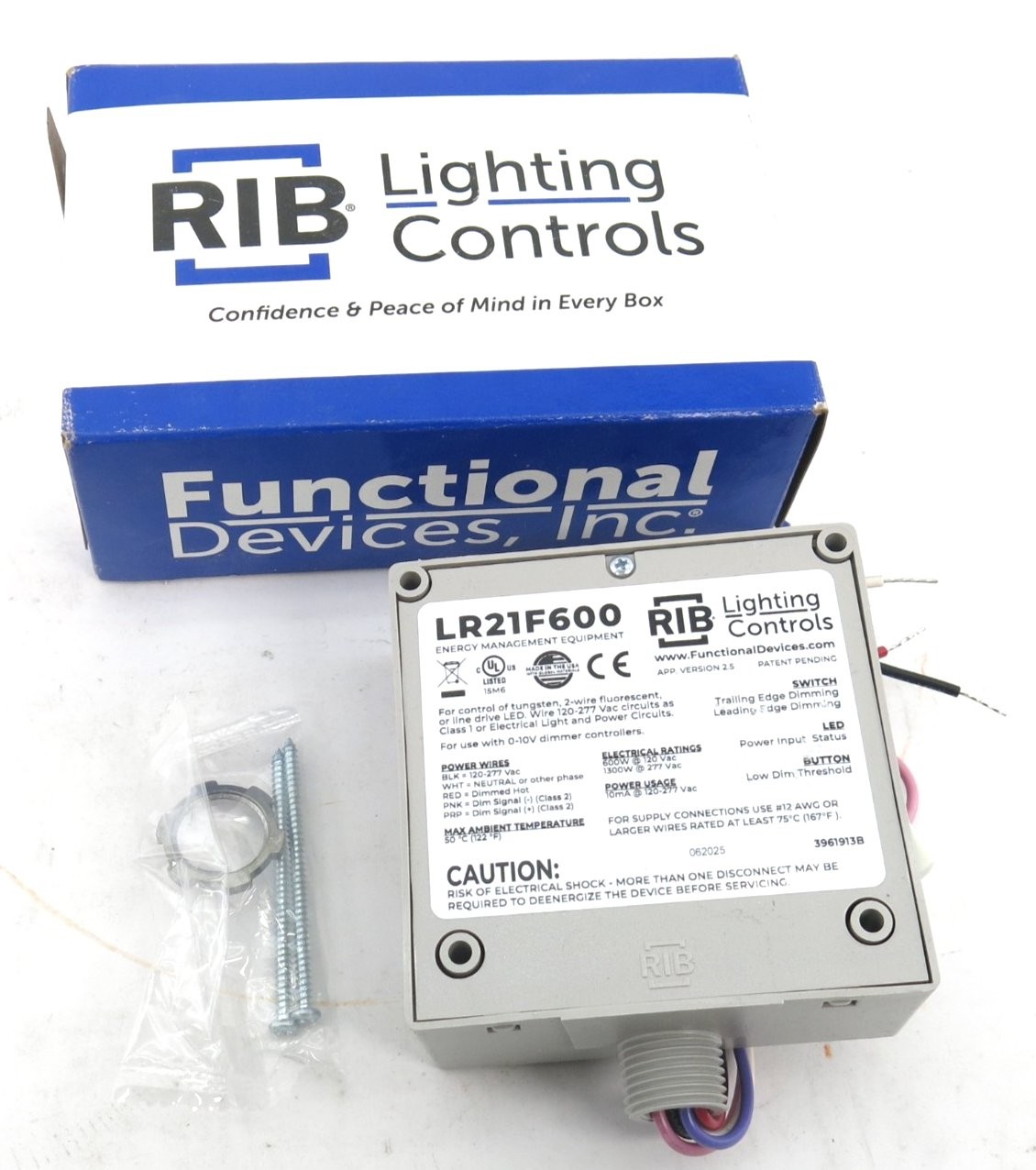 RIB LR21F600 600W 0-10V Dimming Ballast Control Enclosed Module NEW