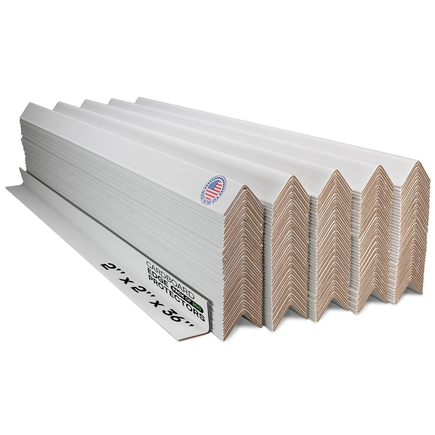 2” X 2” X 36” Cardboard Edge Protector (Pack of 200) – Corner Protectors for Shi