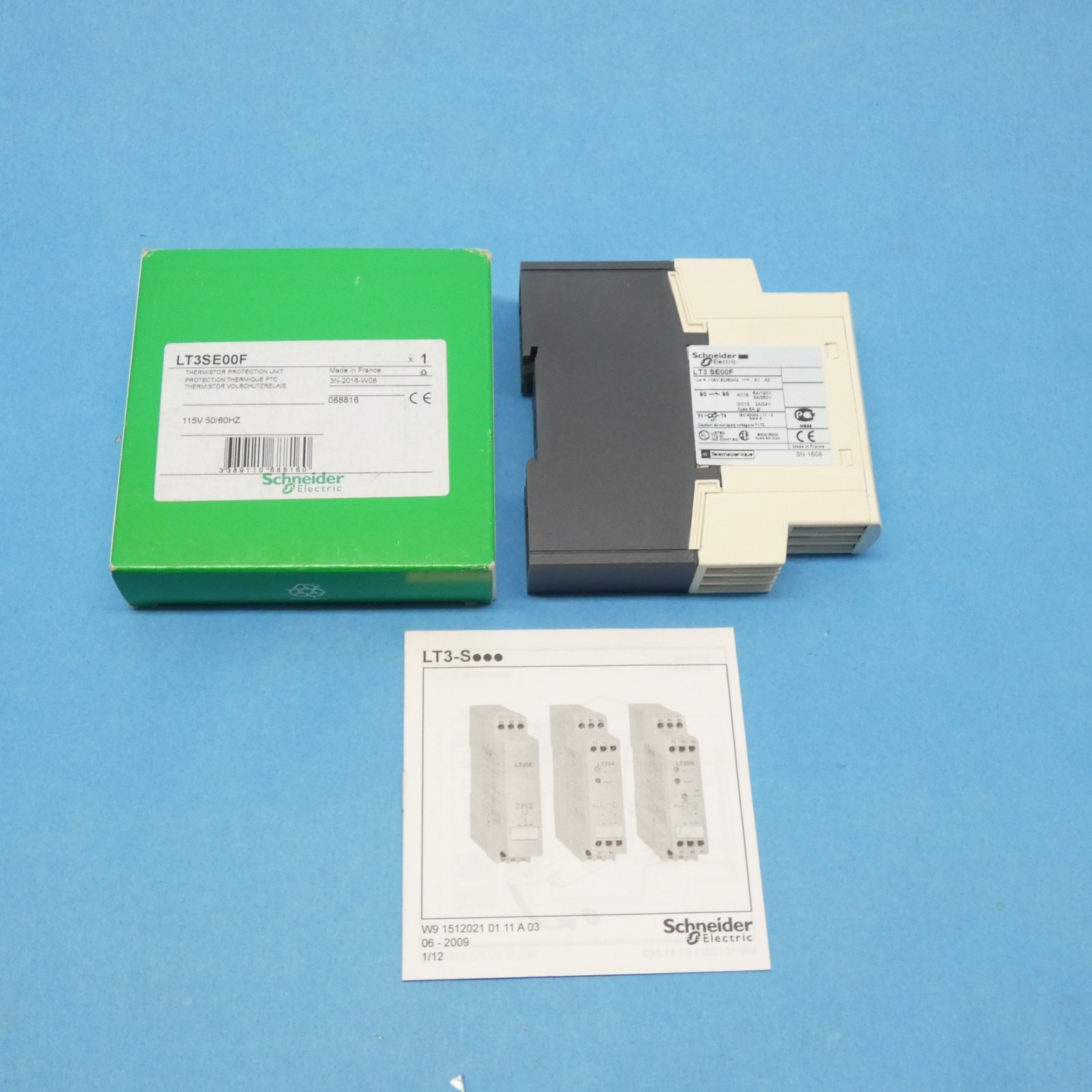 Schneider Electric LT3SE00F PTC Probe Thermistor Protection Unit 115VAC 1 NC