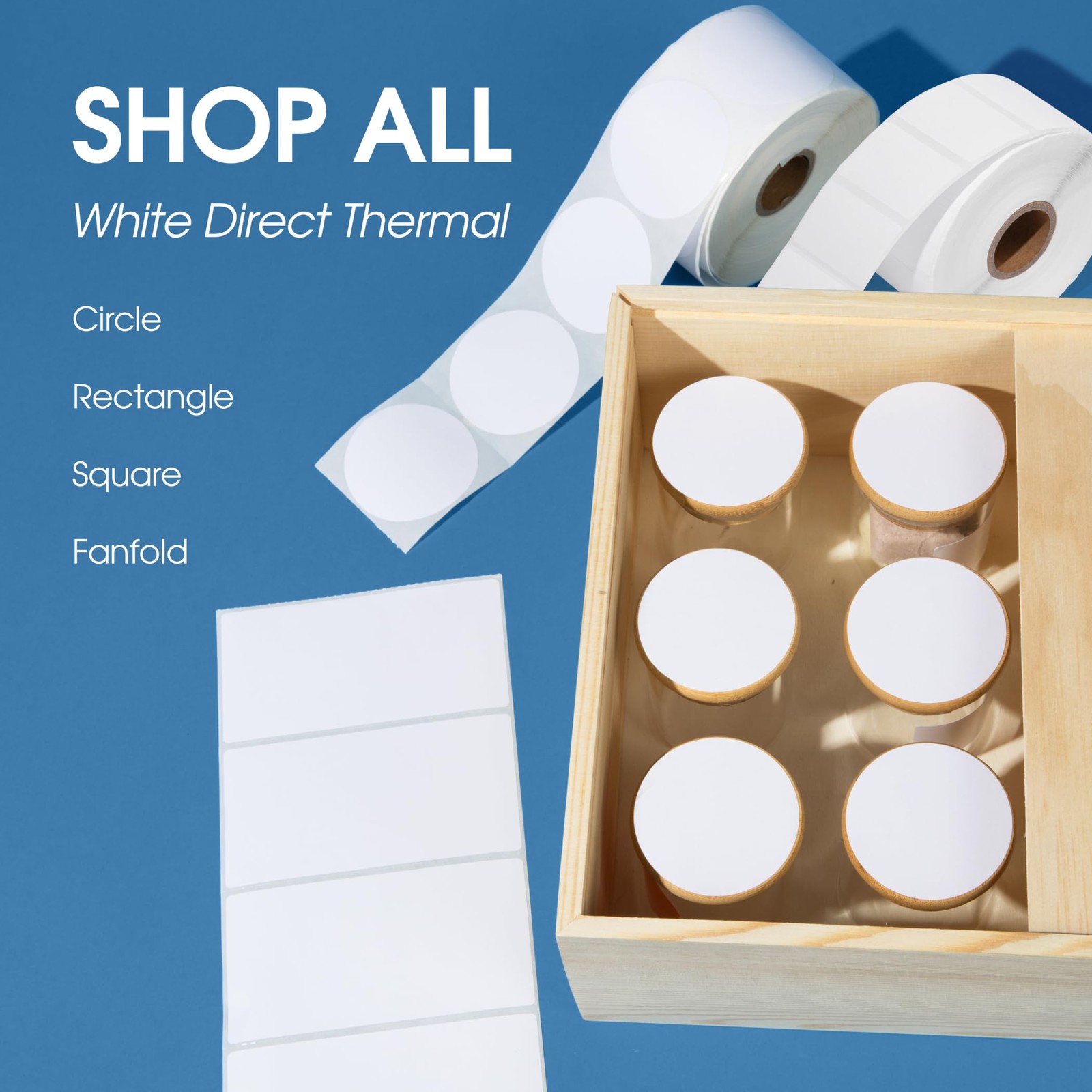 4″ X 6″ Direct Thermal Labels (2500 Count, 10 Rolls) – X 6″, White