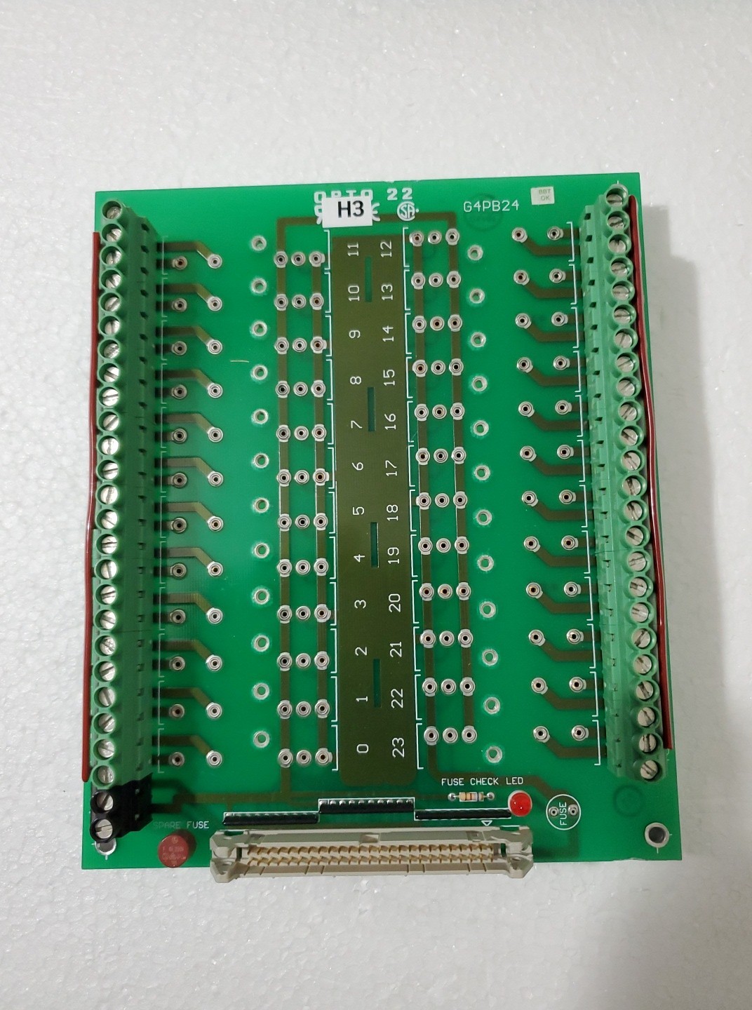 3pcs. OPTO 22 G4PB24 I/O Module PLC Rack Board w/ Cables *READ*
