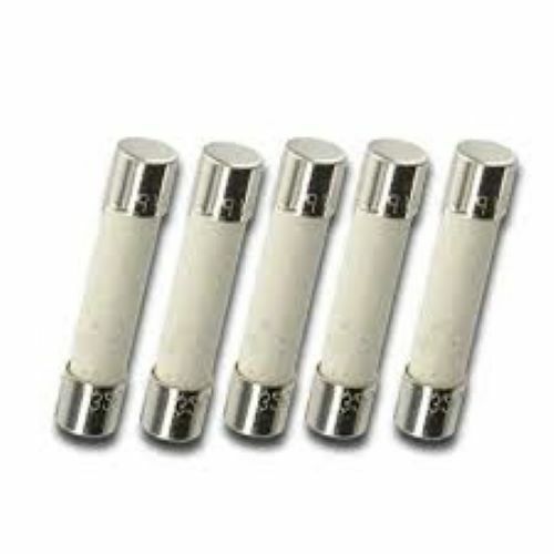 Witonics Pack of 5 ABC 12A 250v Fast Blow Ceramic Fuses, F12A 12 amp, 6x30mm (1/
