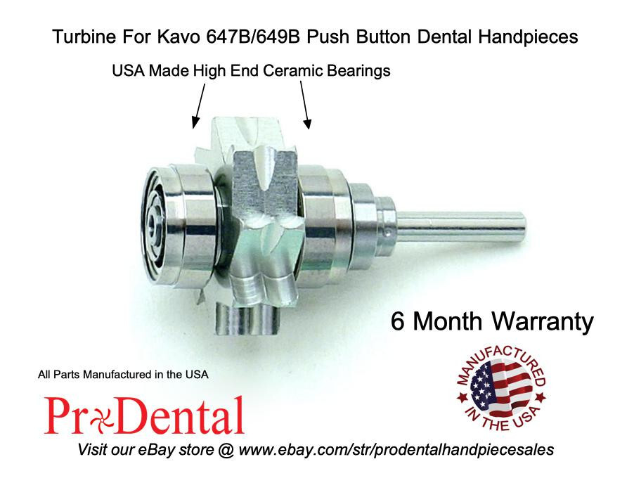 Kavo 647B/649B Push Button Dental Handpiece Turbine – ProDental