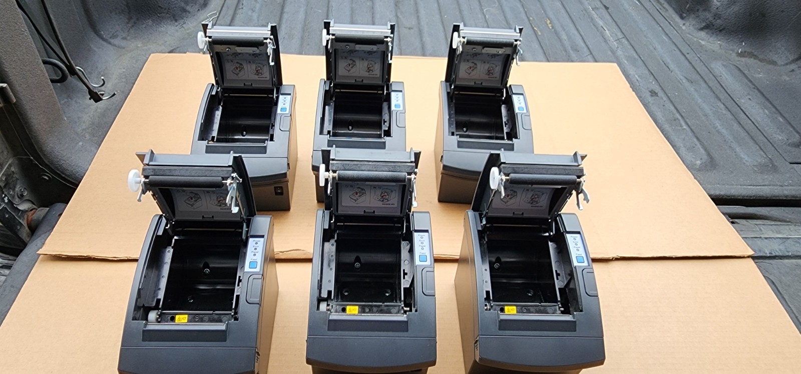 6 NCR Bixolon SRP-350 Plus III Direct Thermal Receipt POS Printer USB LAN Serial