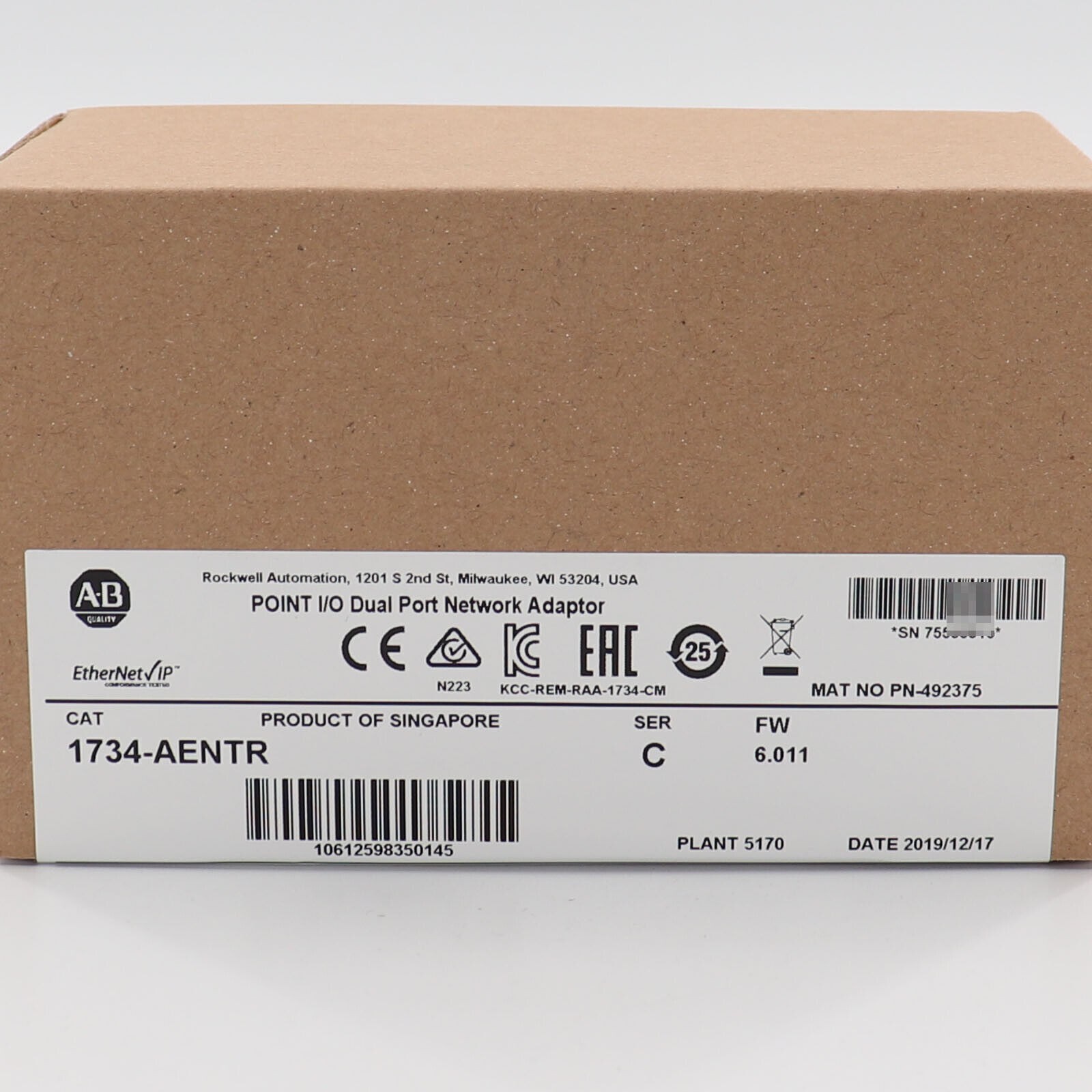 AB 1734-AENTR Point I/O Dual Port Network Adaptor US SHIPPING