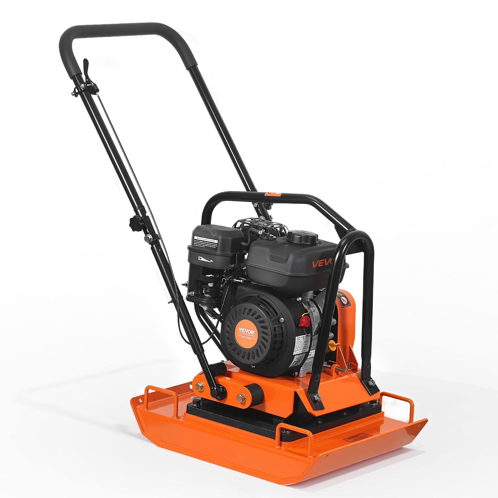 VEVOR 7HP Plate Compactor 5400VPM 4440lbs Vibrating Ground Rammer for Asphalt