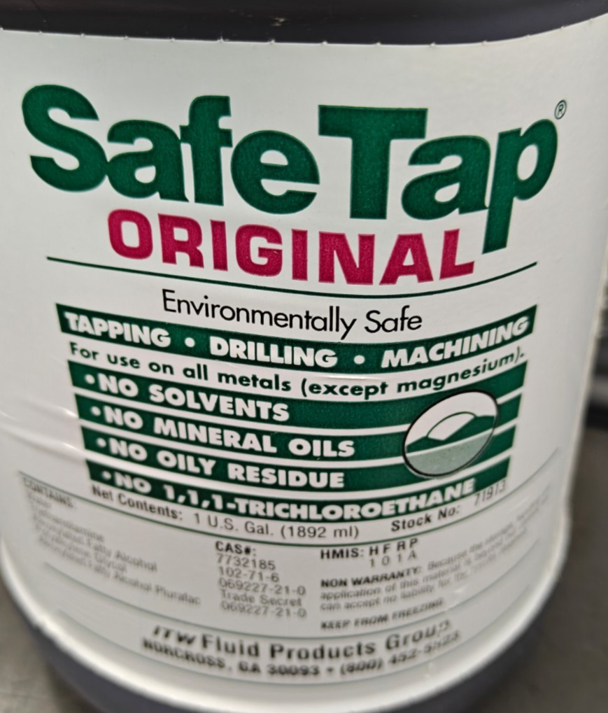 SafeTap Original Cutting Fluid 1 Gallon 71913 For ALL Metals* USA – Safe Tap