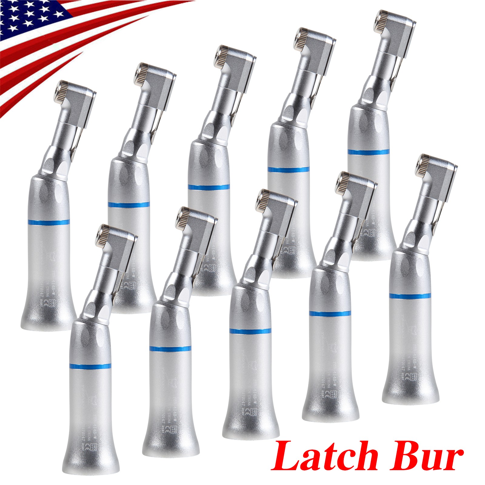 1-10 NSK Type Dental Slow Speed Contra Angle Handpiece Latch E-type contrangulo