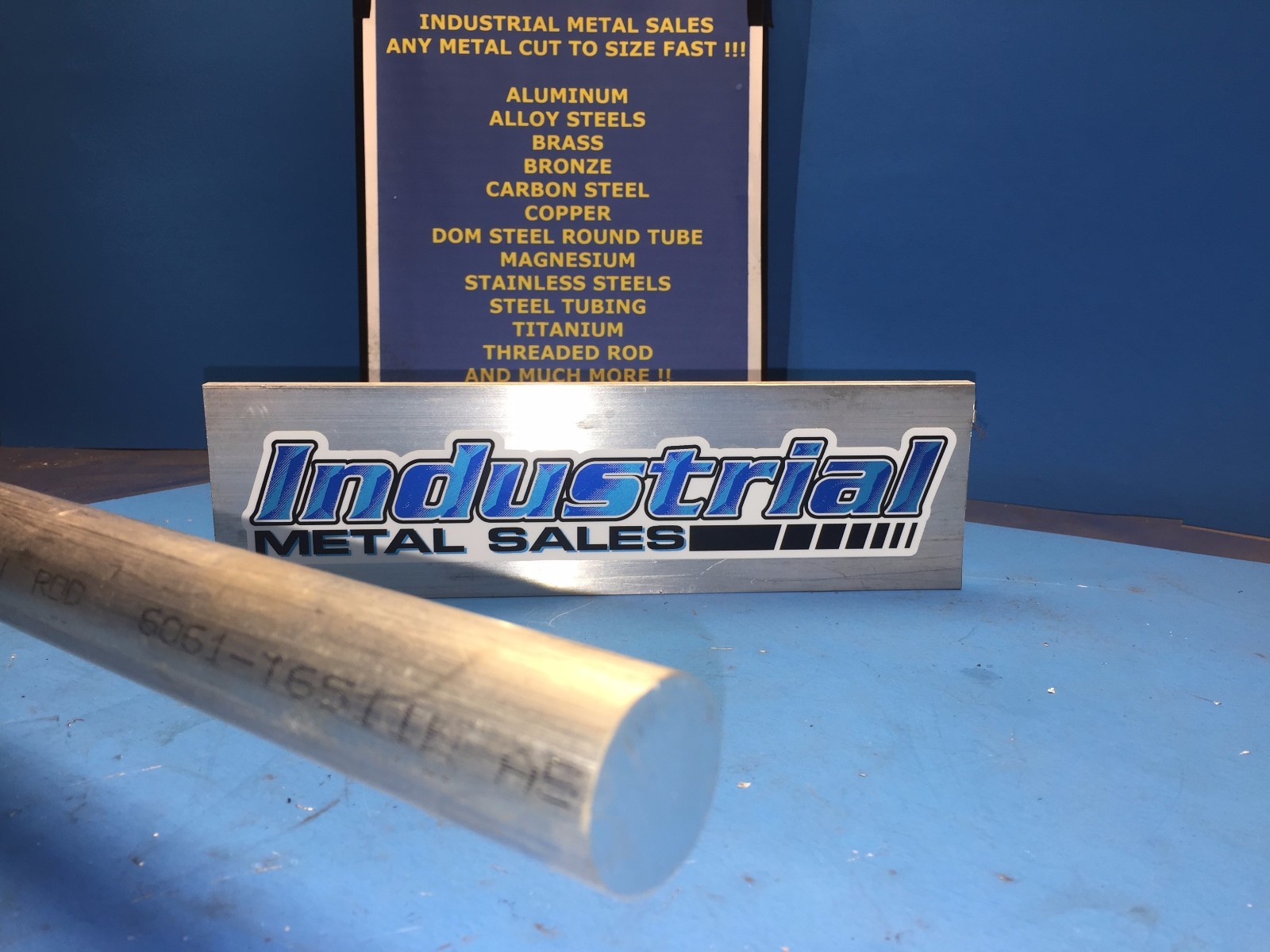 3/4″ Dia x 12″-Long 6061 T6511 Aluminum Round Bar– .750″ Dia 6061 T6511 Rod