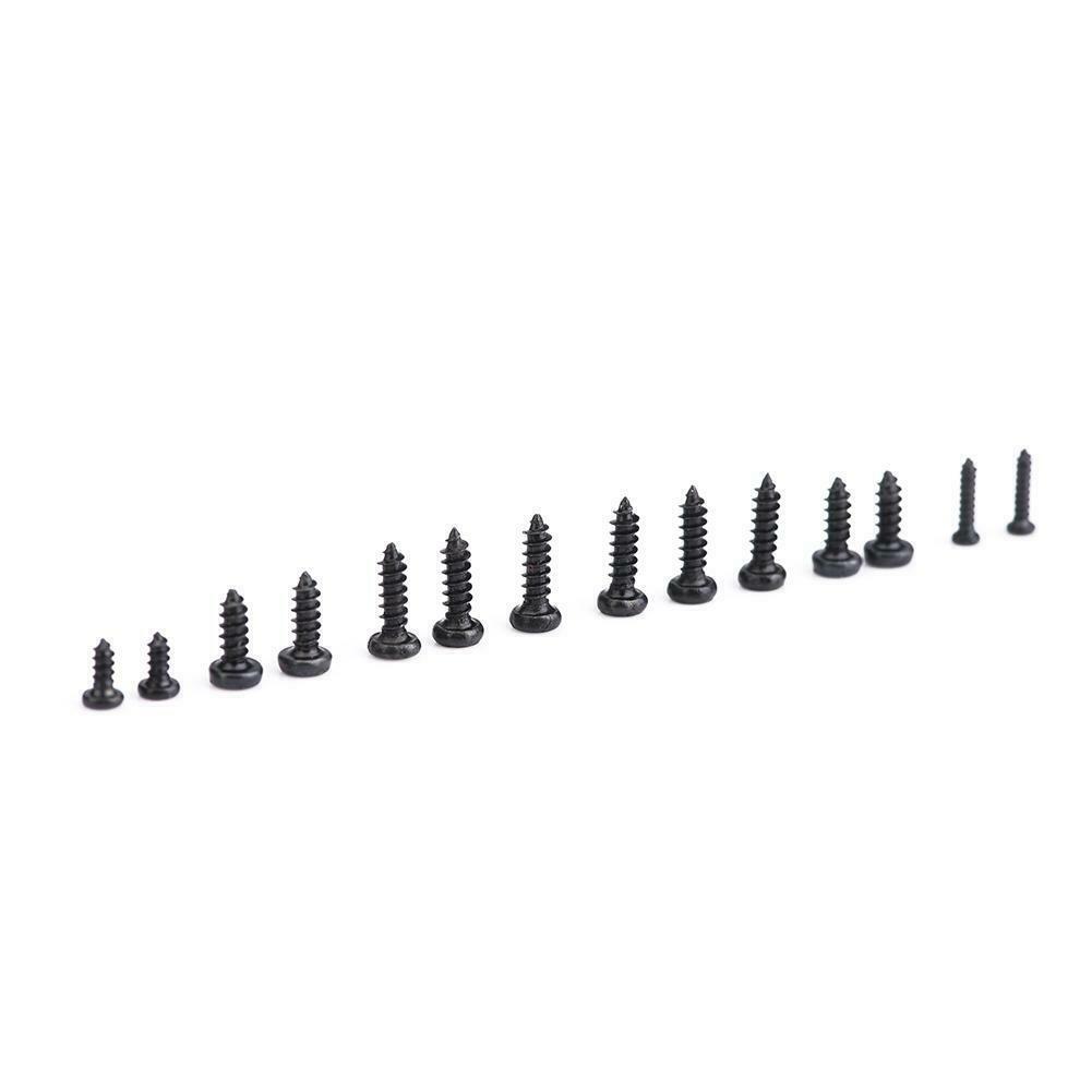 Black Small Self Tapping Screws Phillips Pan Head M1 M1.2 M1.4 M1.7 1000pcs