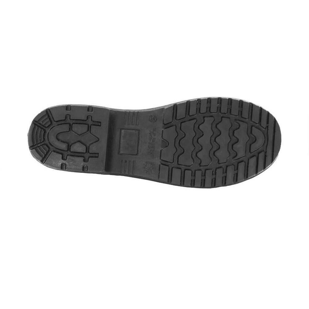 Portwest FW14 Steelite Black Leather Work Boots With Protective Steel Toecap