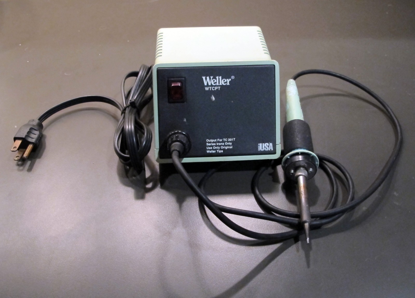Weller WTCPT Soldering Station TC201T Iron Tested PU120T 60W