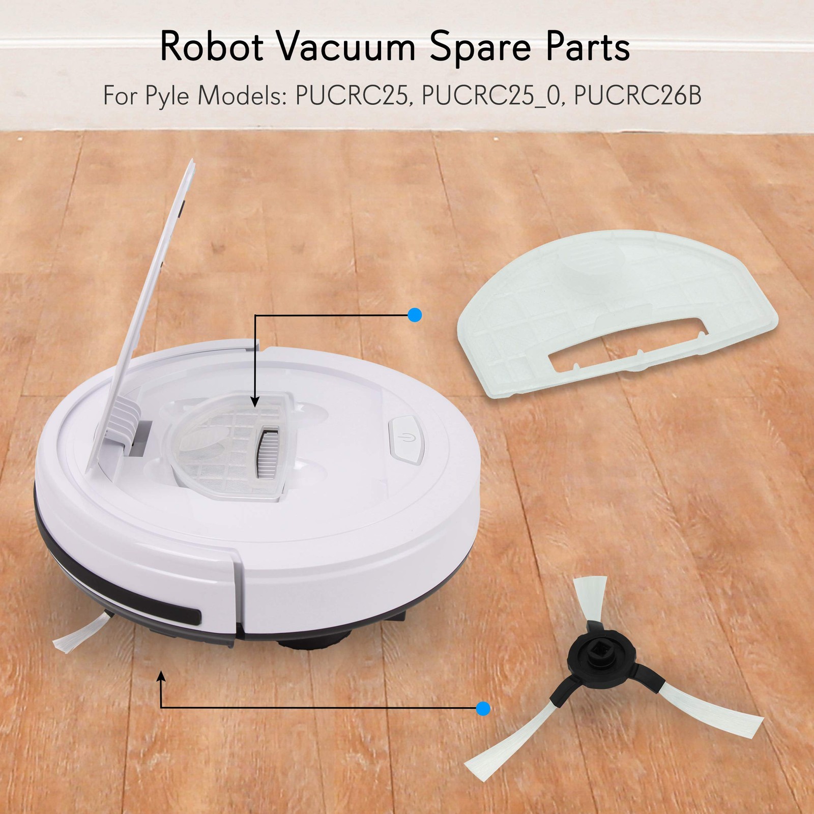 Serenelife Pure Clean For – 4 Rotating Side Brushes And 2 –