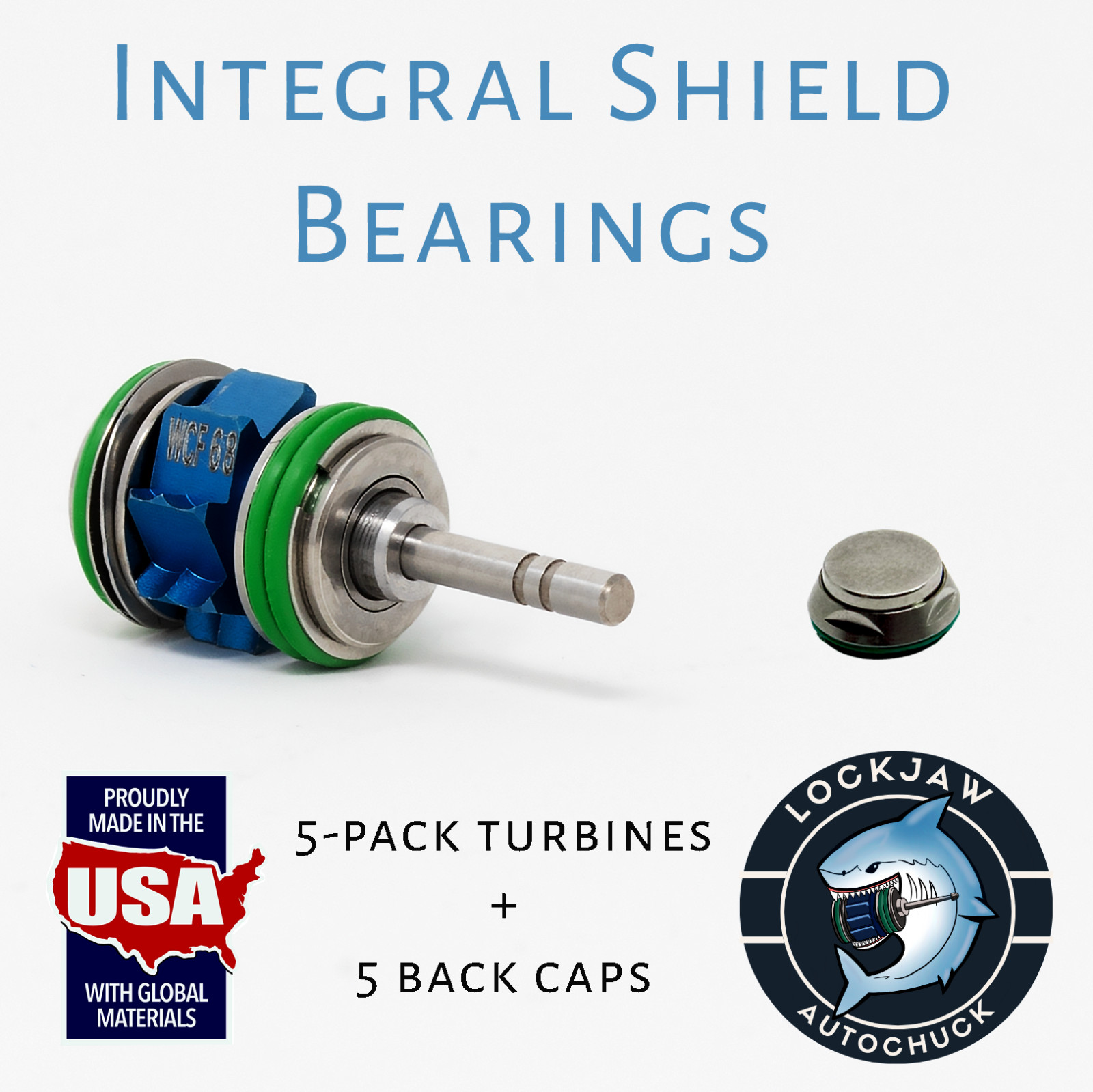 Star 430 SWL Turbines Push Button Ceramic Shielded Lubefree + 5 Back Caps