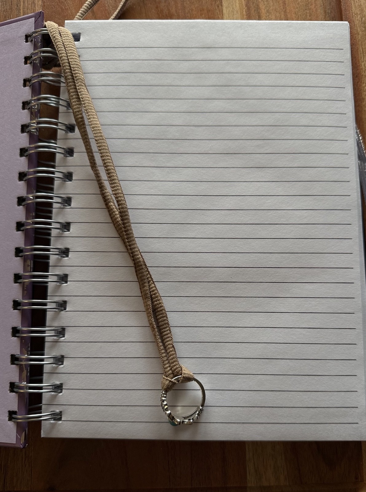 Lined Journal Notebook with ring bookmar Hardcover Journal for Writing, A