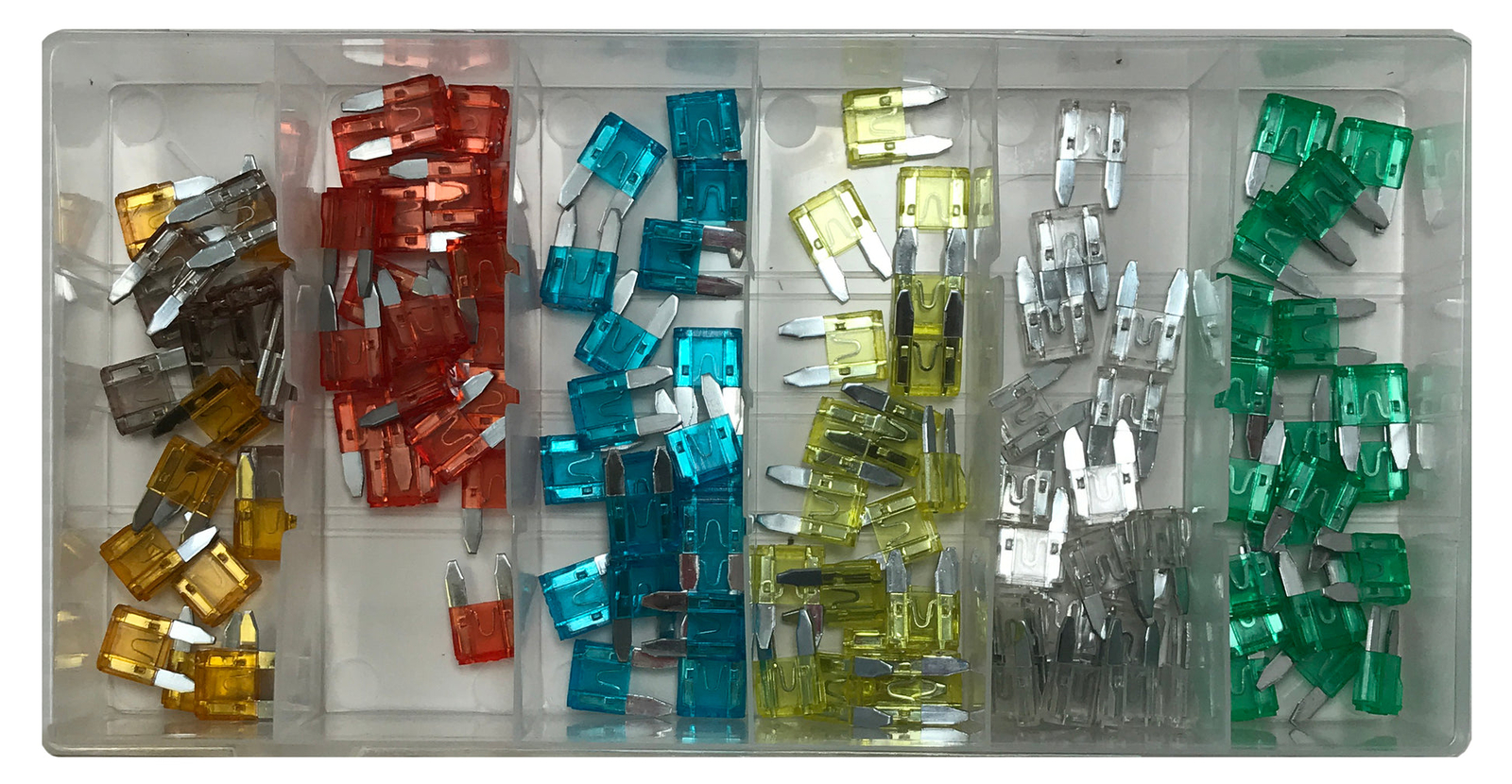 120 Piece Mini ATM/MIN Blade Fuse Assortment Kit – 5 Amp to 30 Amps