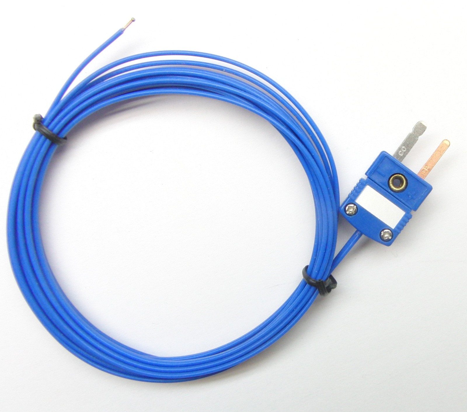 T-type Thermocouple AWG 24 High Temperature PFA Fluoropolymer Insulation 3meters