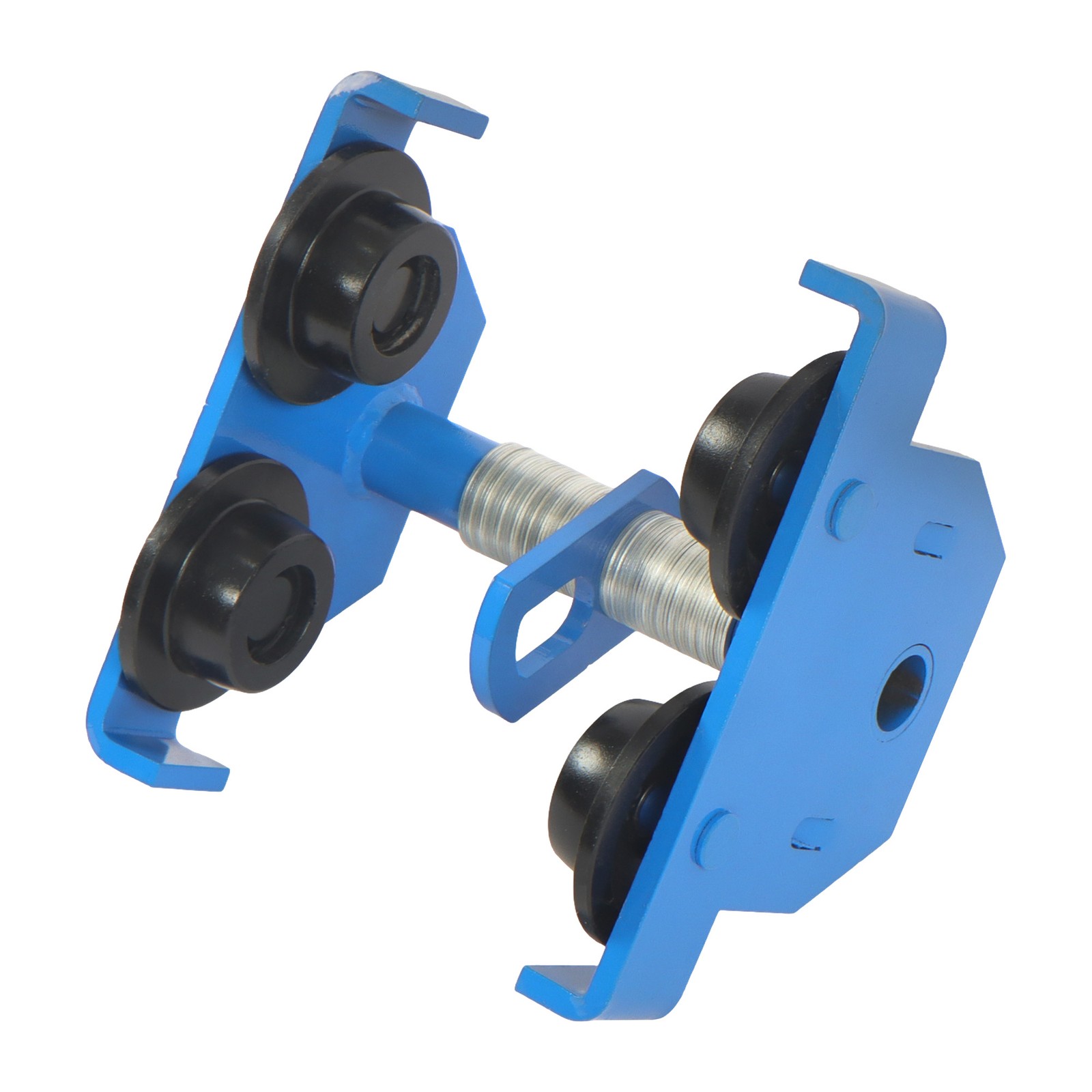 4400 LBS/2 Ton Dual Wheels I-Beam Hand Trolley Alloy Steel 65-180mm Adjustable