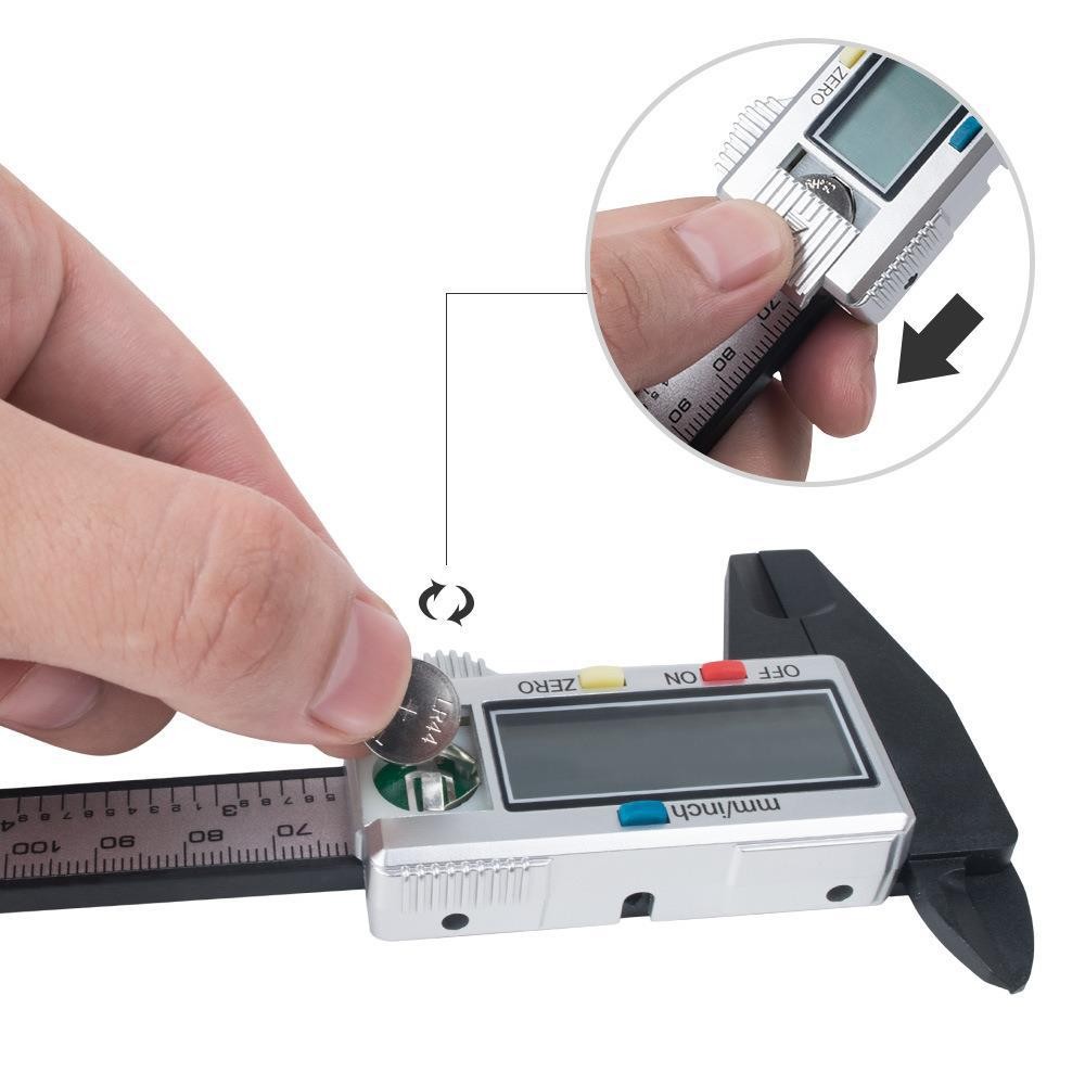 150mm Digital Caliper 6″ Micrometer LCD Gauge Vernier Electronic Measuring Ruler