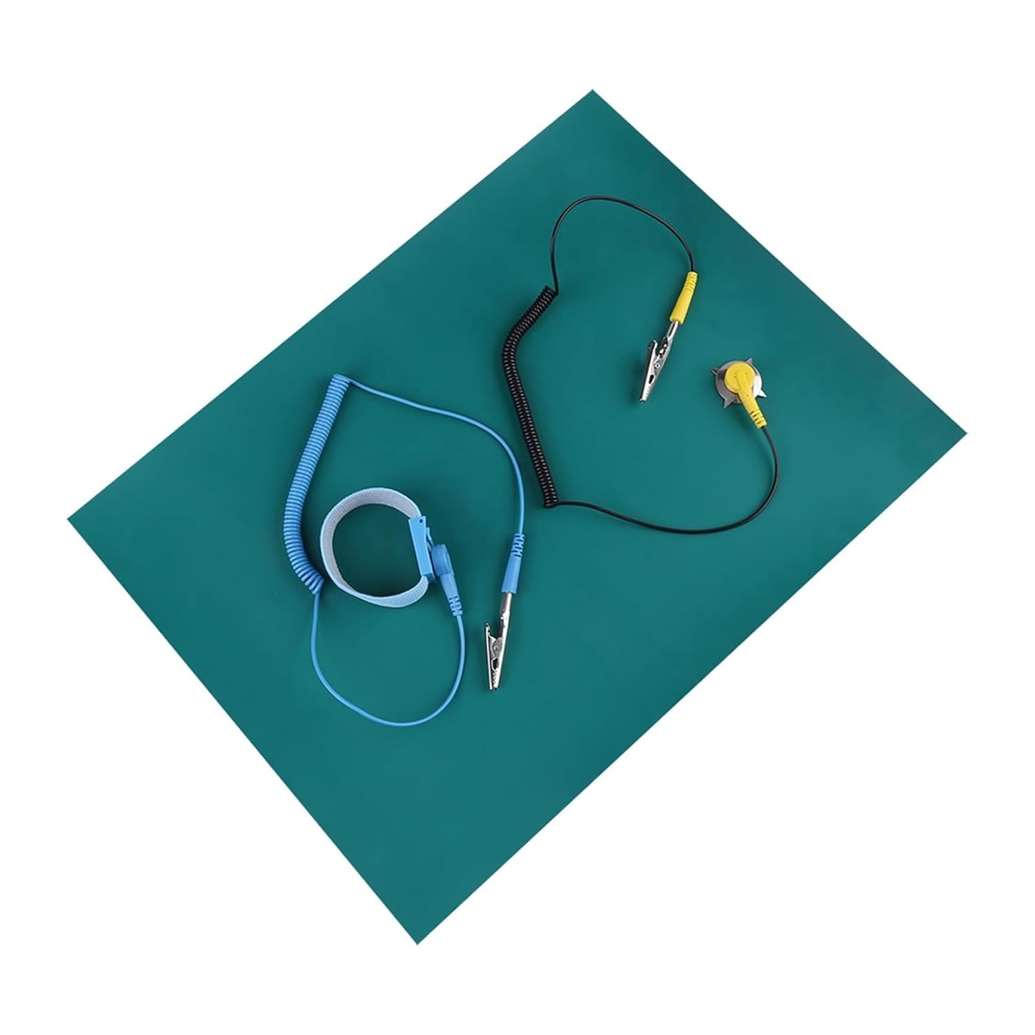 ESD Anti-Static Mat 11.8″x15.7″ with Wrist Strap for Safe Electronics Repair
