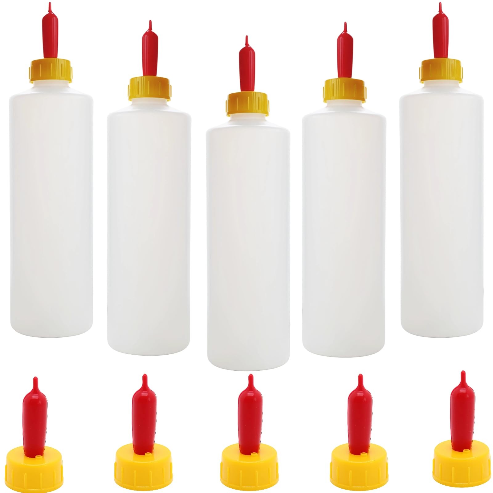 5 Pack 400ml Goat Lamb Feeding Bottles Silicone Nipples Milk Feeder Kit Small