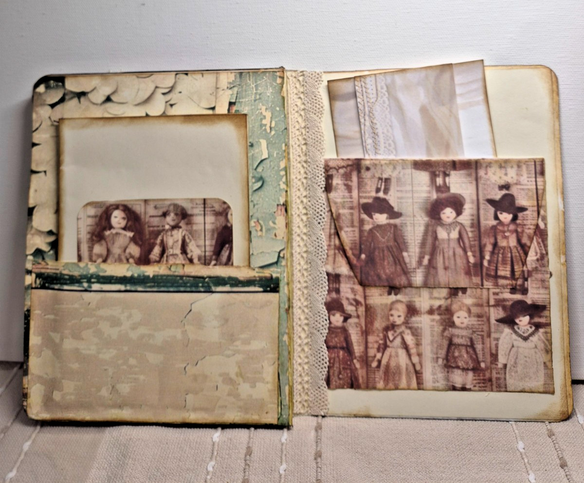 Junk Journal THROUGH THE ATTIC WINDOWS
