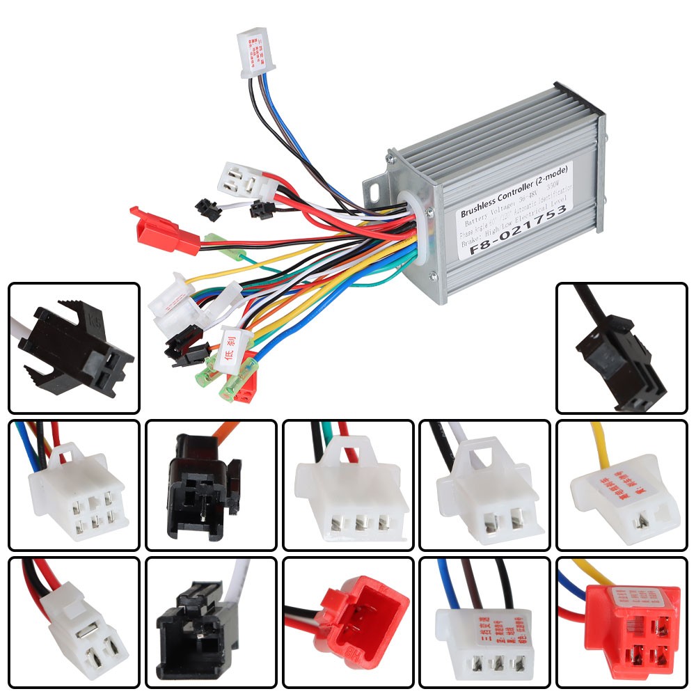 350W Motor Speed Controller DC 36-48V For Electric E-bike Scooter Brushless
