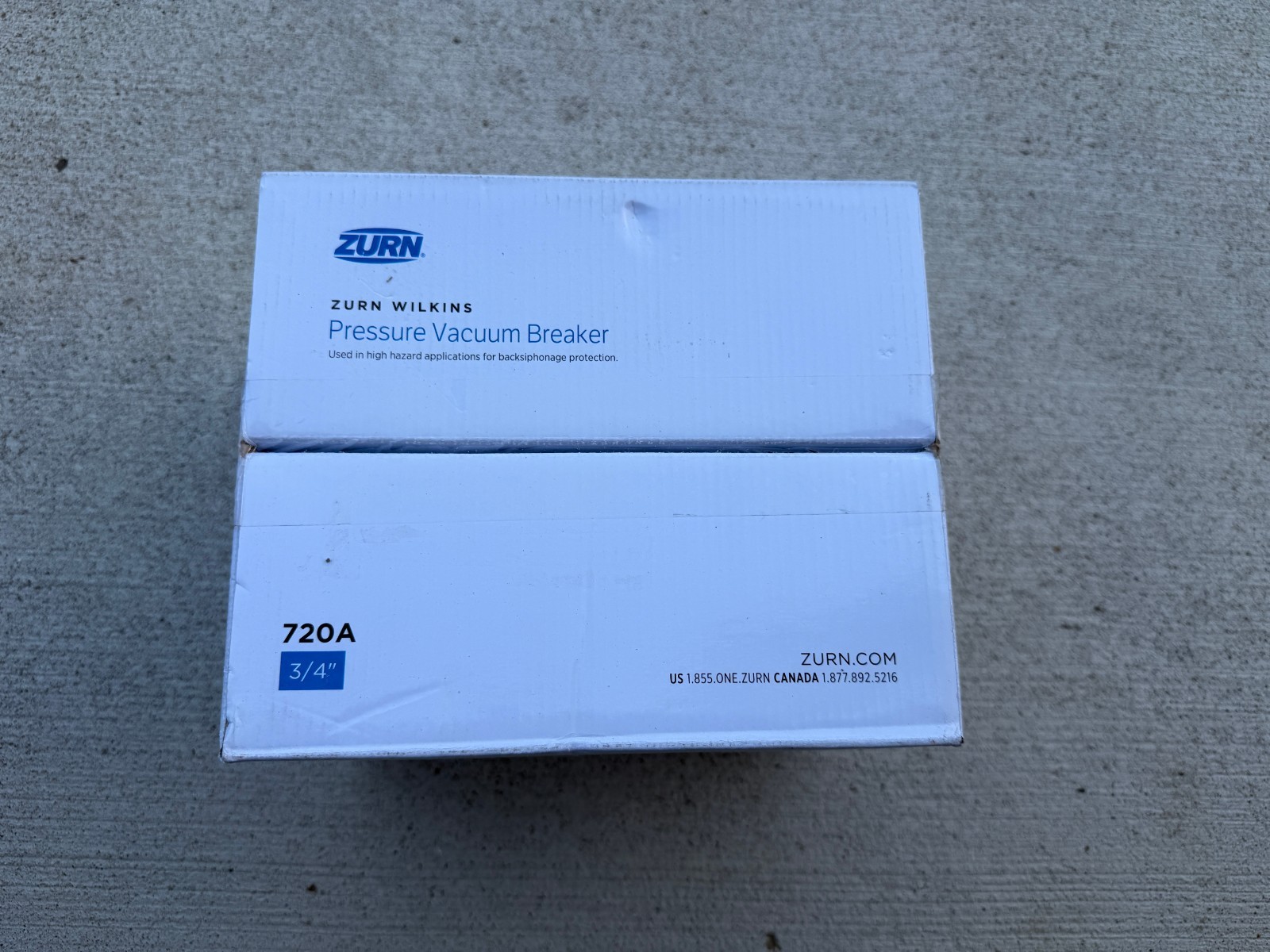 Zurn 34-720A Wilkins 3/4In. 150 PSI Pressure Vacuum Breaker – BRAND NEW