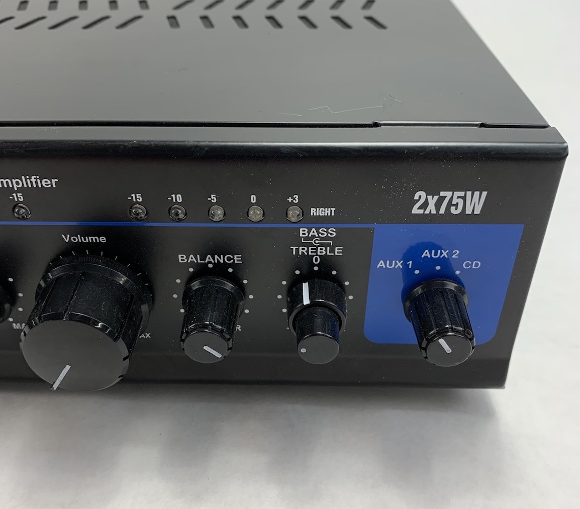 Pyle Pro PTA3 2x75W Stereo Power Amplifier – Power Tested