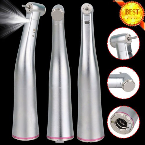 Dental 1:5 Fiber Optic LED Contra Angle Increasing Handpiece Fit NSK E-Type USA