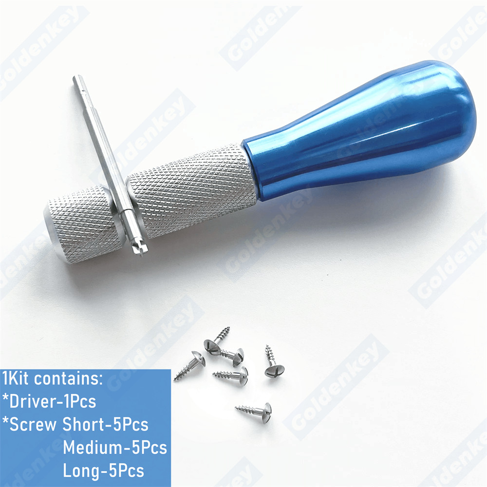 Dental GBR Bone Tent Screw Driver Tenting Fixation Guide Regeneration Membrane