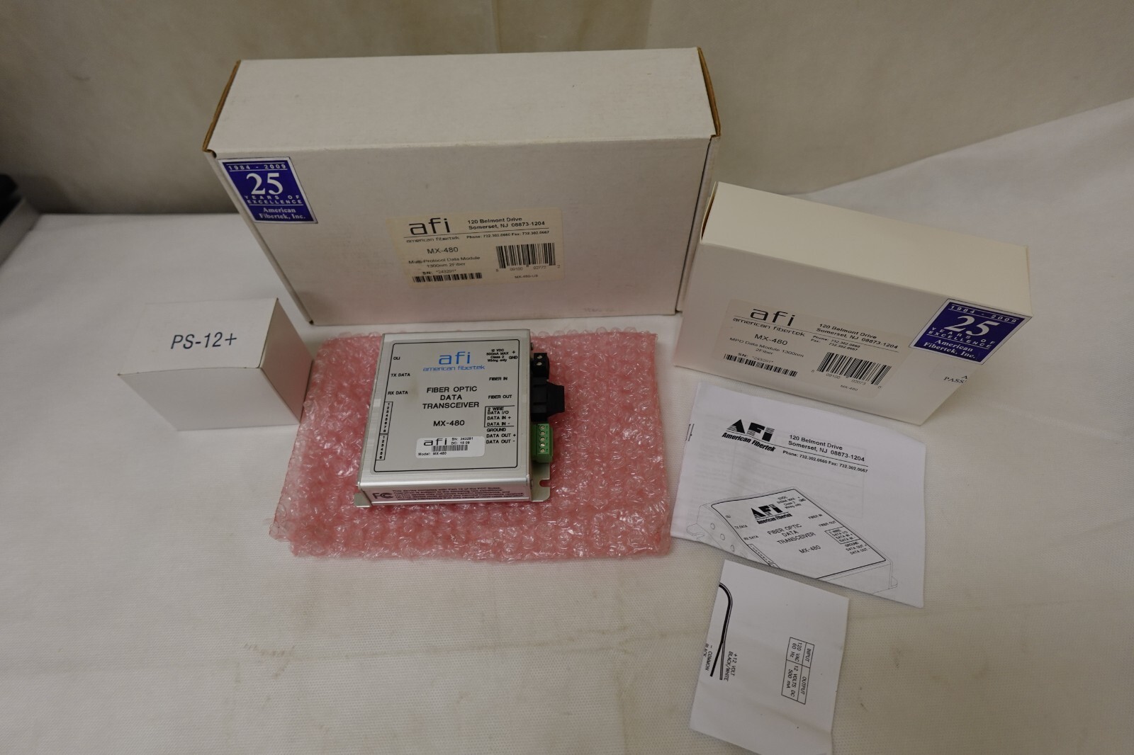 AFI American Fibertek – MPD Data Transceiver Module 1300nm 2 Fiber – MX-480 NEW