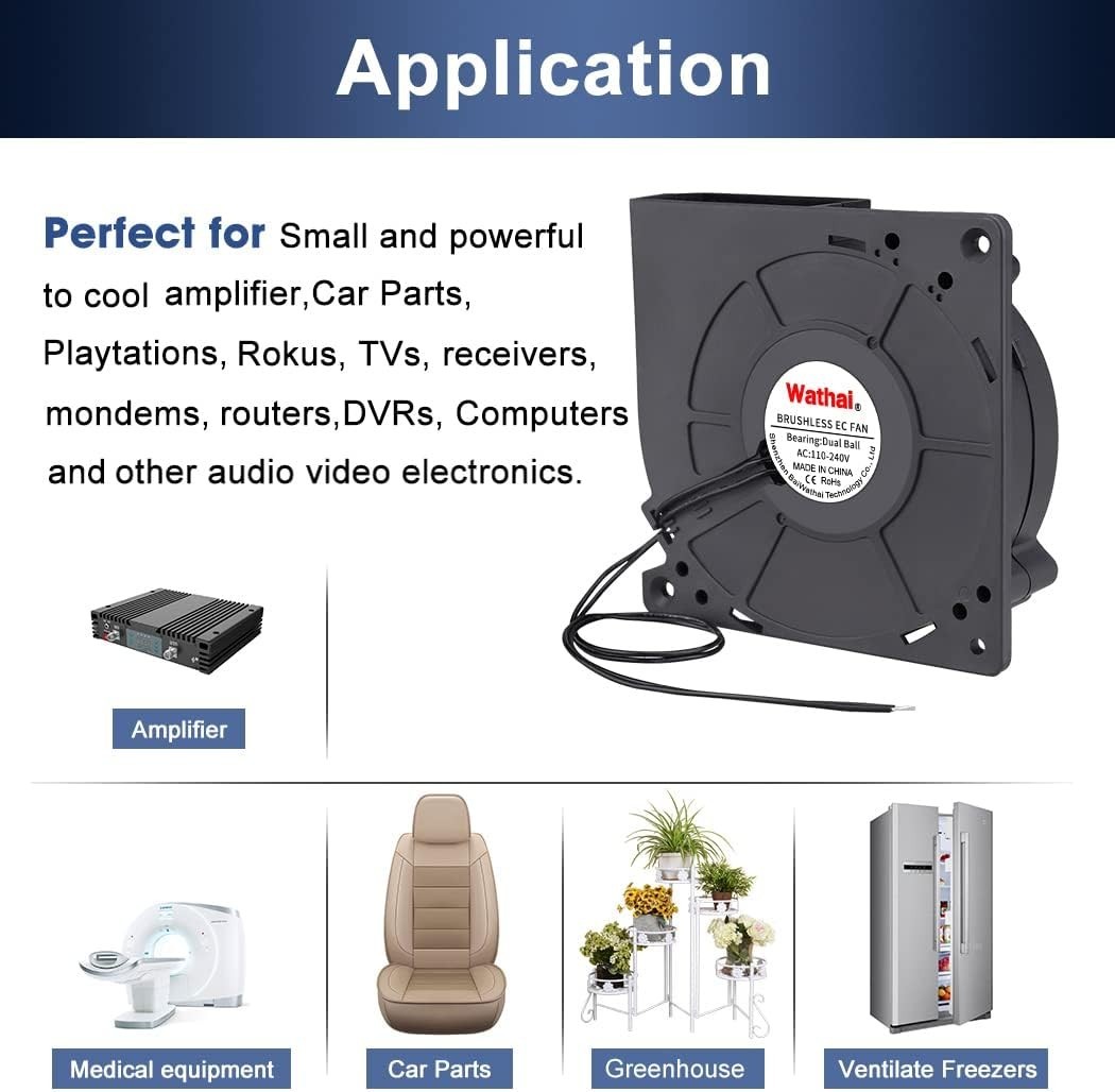 Versatile 120V Blower Fan – Perfect for Cooling Projects, 2200 RPM Power