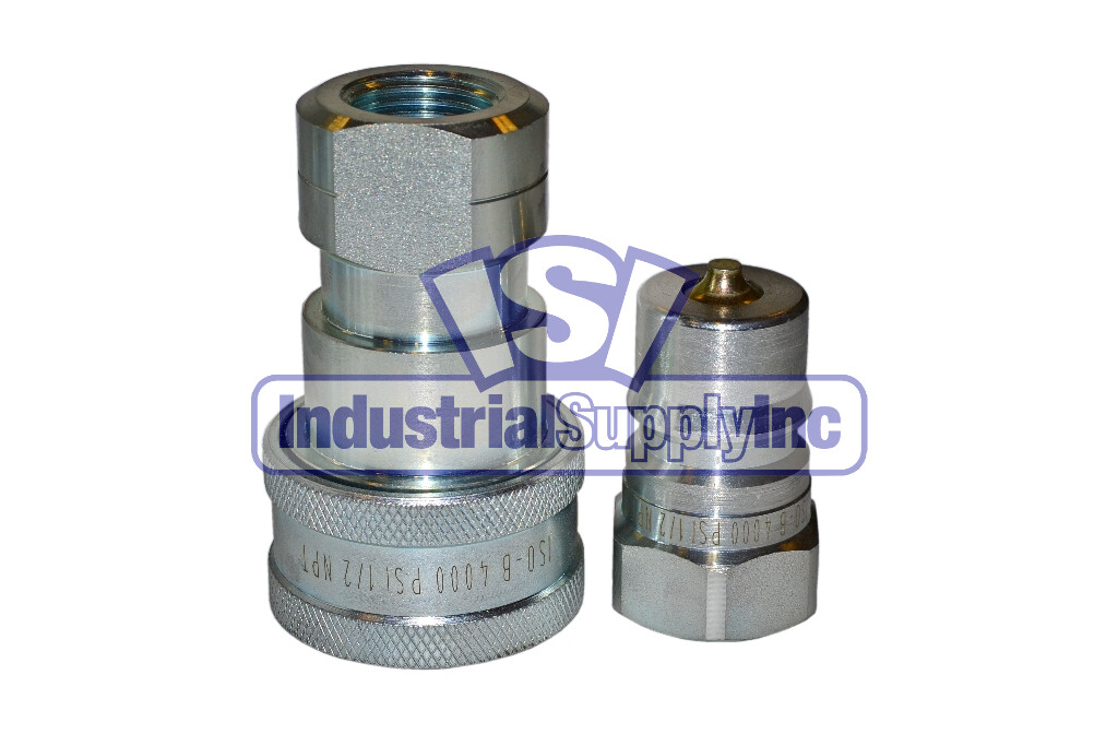 Quick Coupler | ISO 7241-1 B | 1/2″ NPT Pipe Threads | Complete Set